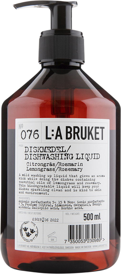 Dish Washing Liquid Lemongrass/rosemary 500 ml