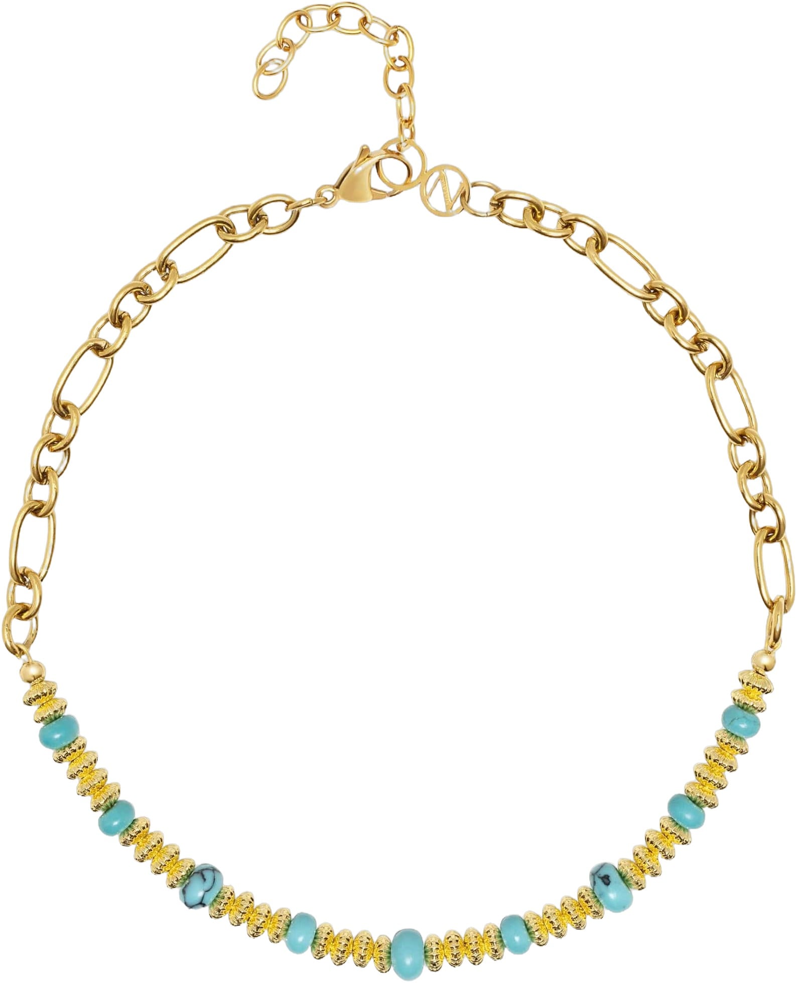 Women’s Chain Choker With Turquoise