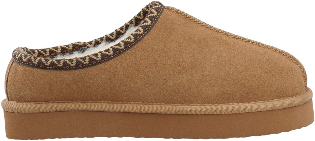 Biasnow Flatform Binded Slip In Shoe Suede