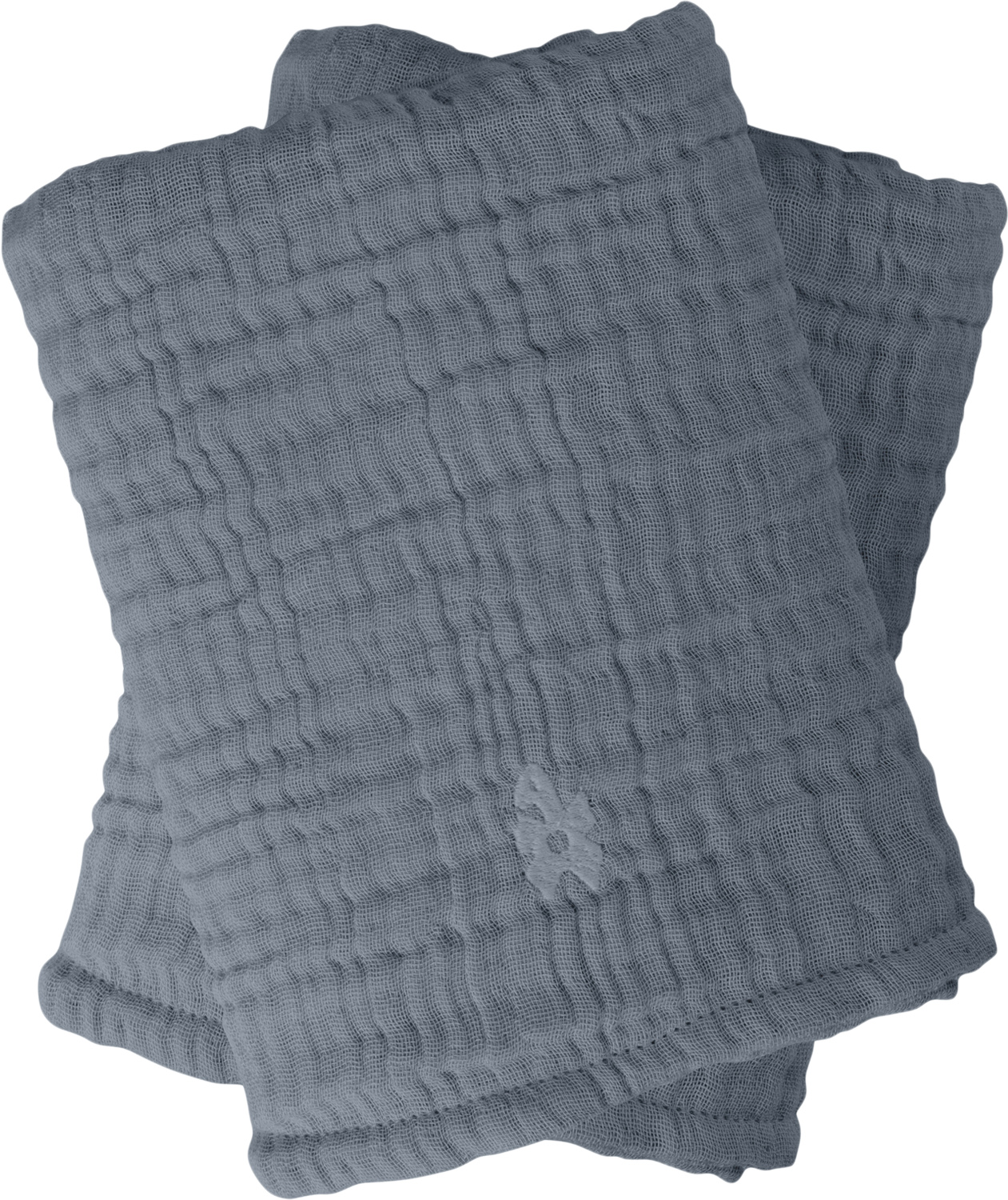 Pusleunderlag 6lag, 2 stk. , Muslin, Blue