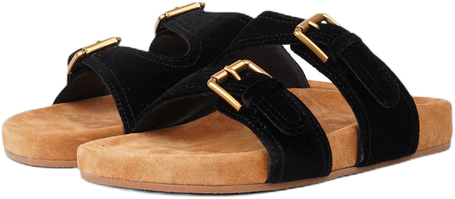 Donori Adjustable Soft Velvet / Suede Sandal