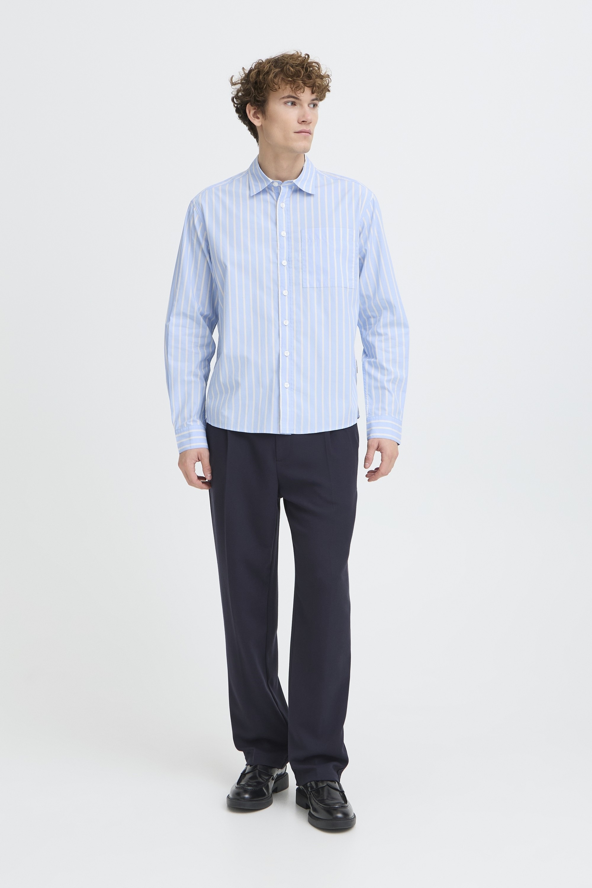 Cfzan LS Striped Relaxed Shirt
