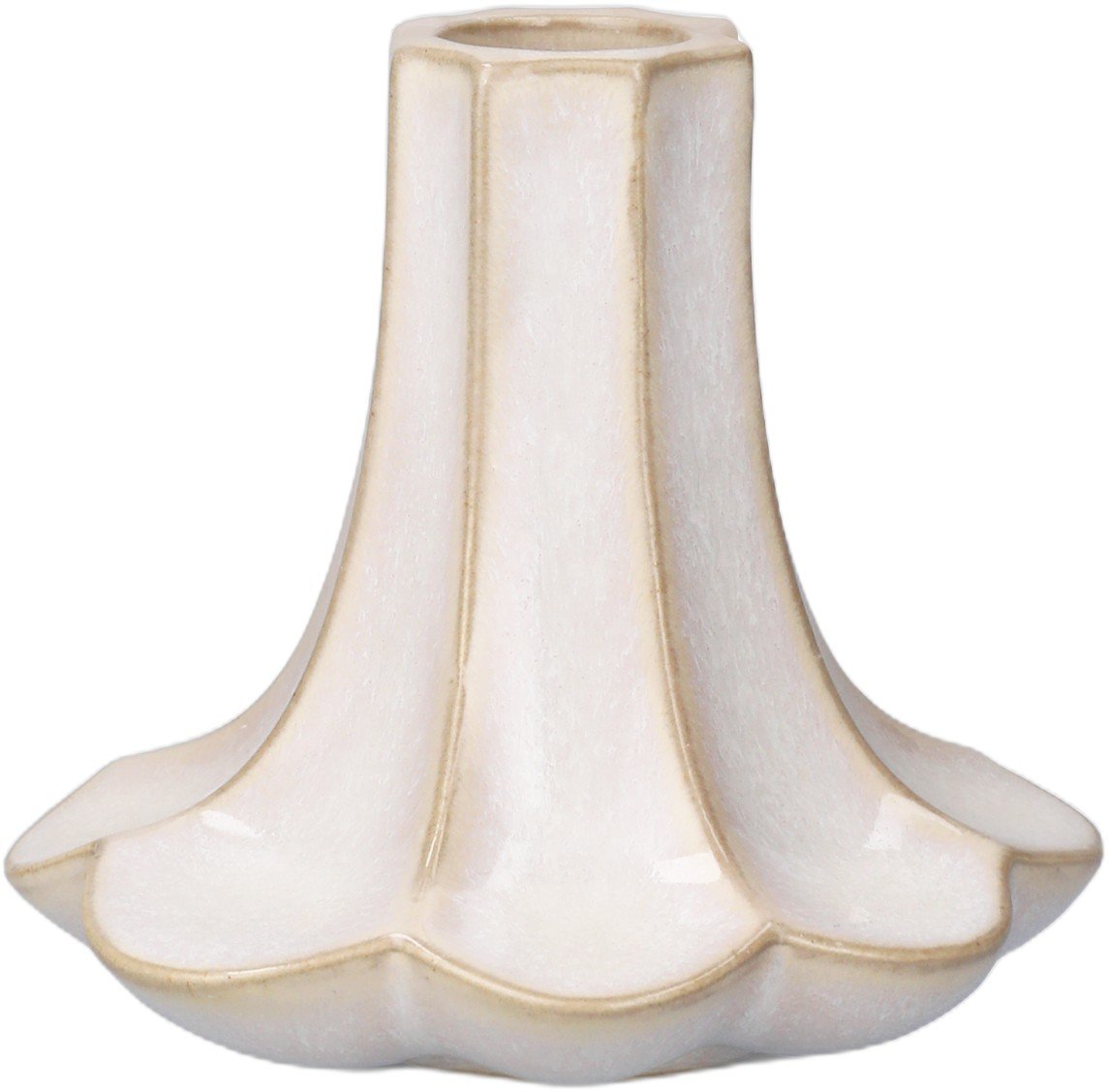 Kantarel Lysestage H10 cm Sand