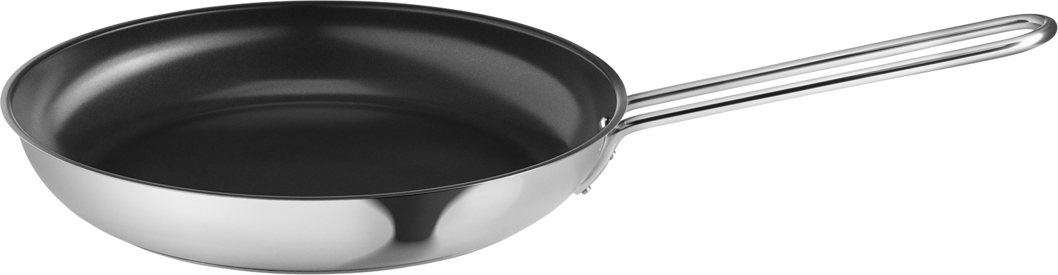 Stainless Steel Stegepande 30 cm med Sliplet® Belægning