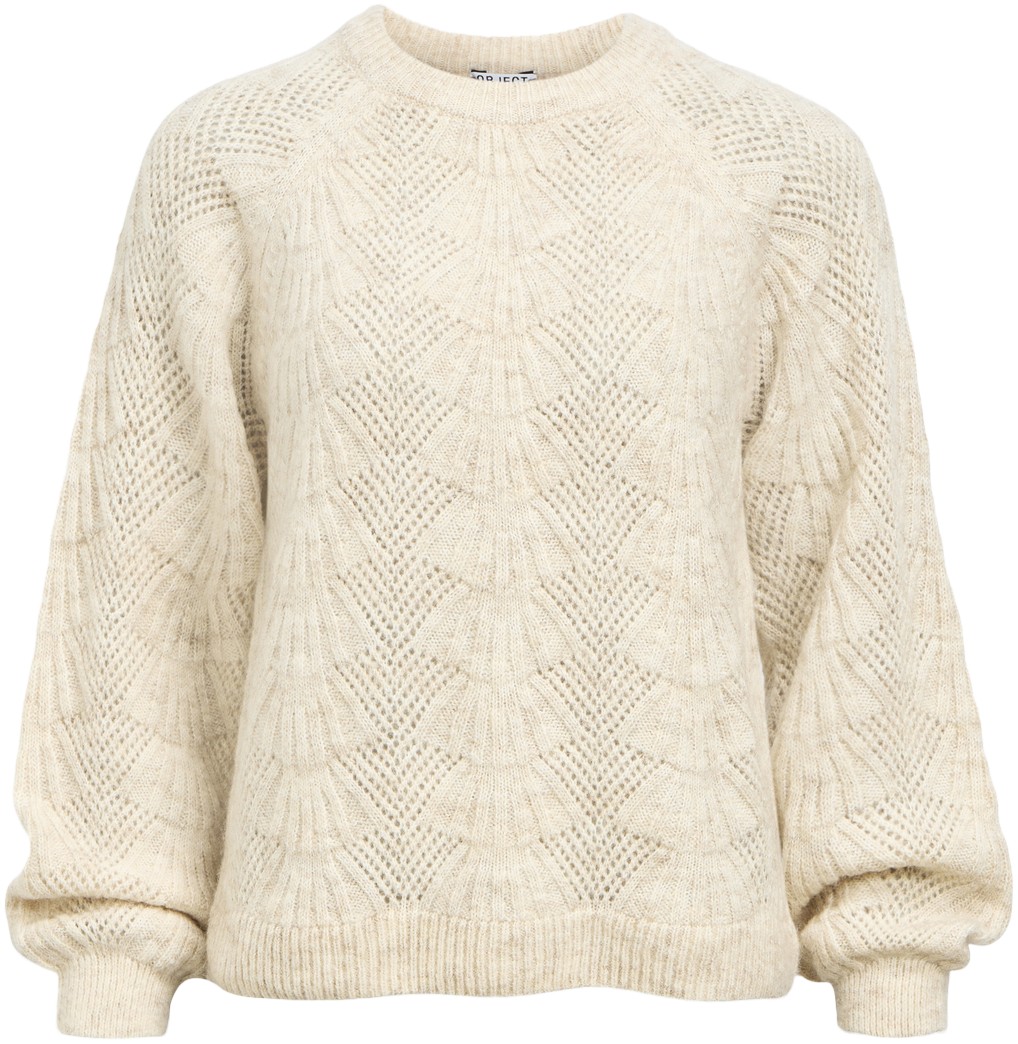 Objflora RE L/S Knit Pullover Noos