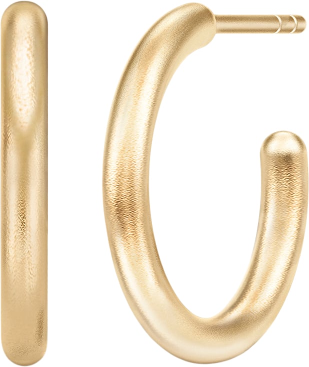 Classic Medium Hoops Gold