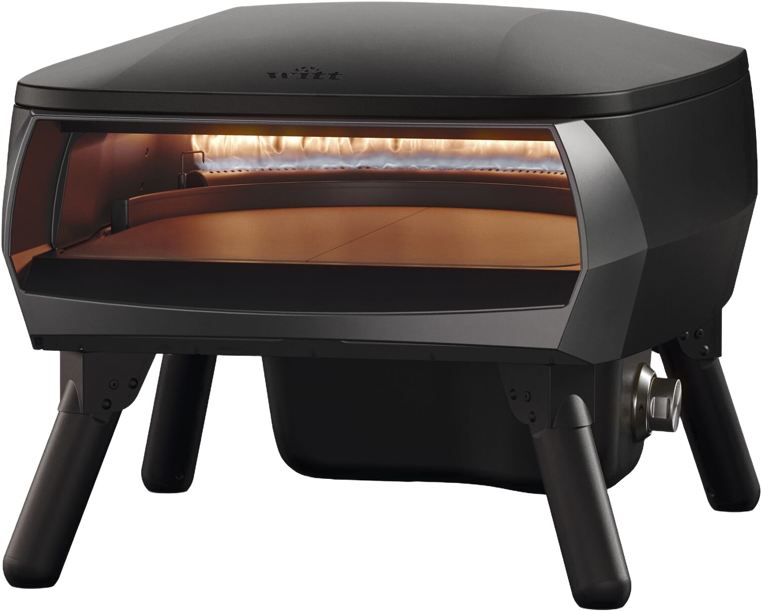 "Witt Piccolo Fermo 14"""" EU Pizza Oven Black"
