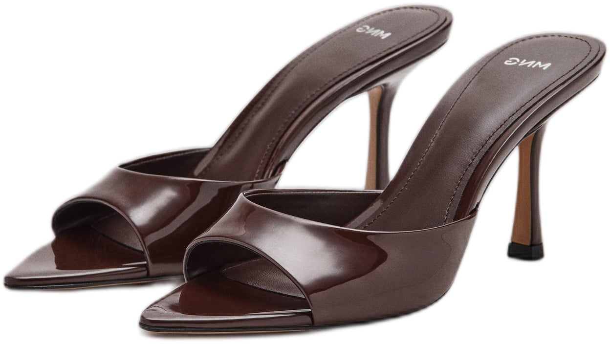 Patent Leather Highheeled Sandals