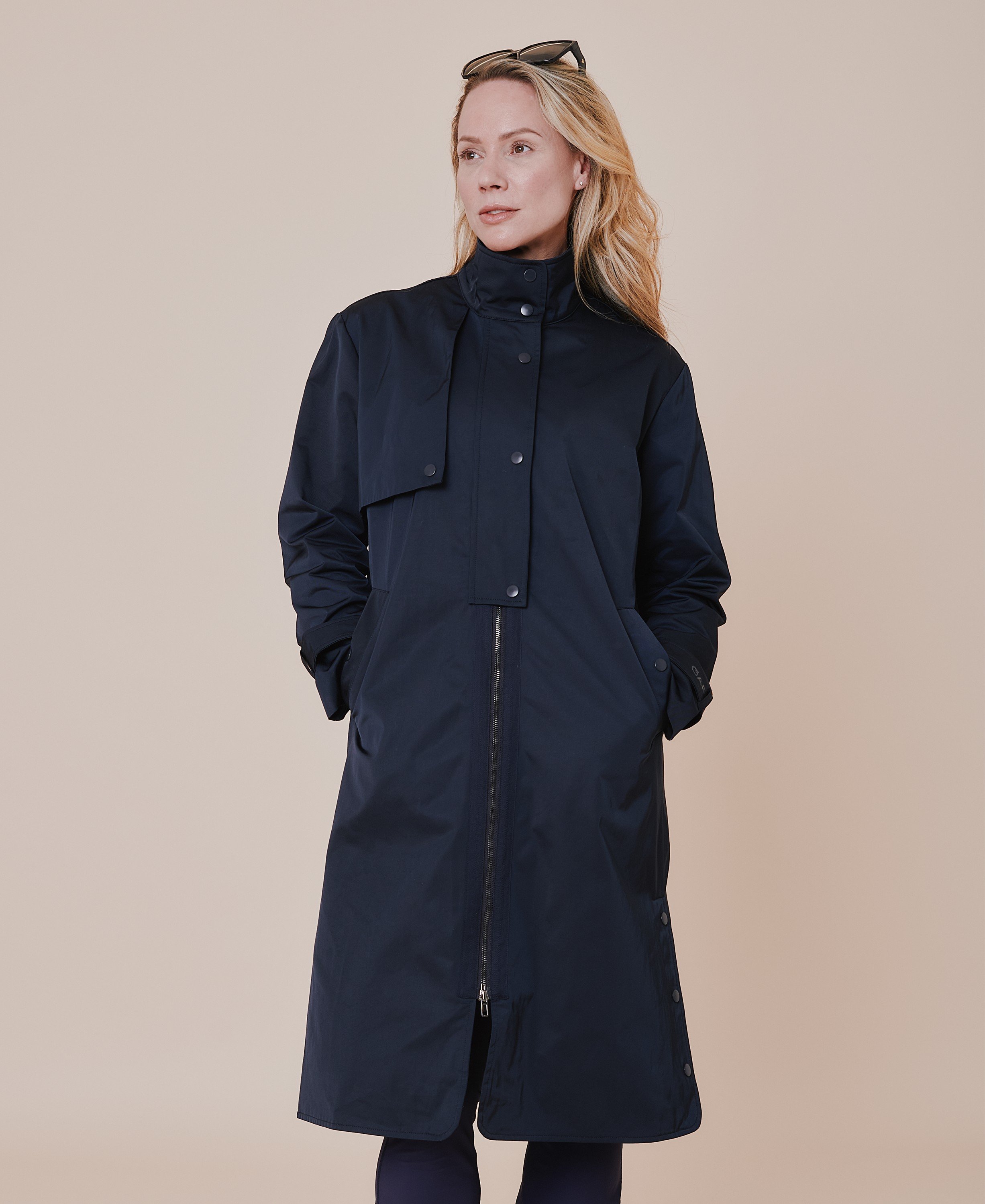 Palermo Sportivo Trench Coat Ocean