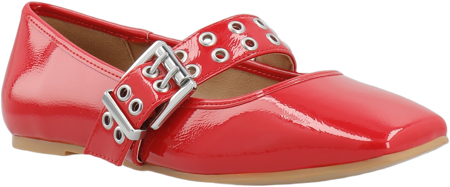Biarose Karré Mary Jane Flat Faux Leather