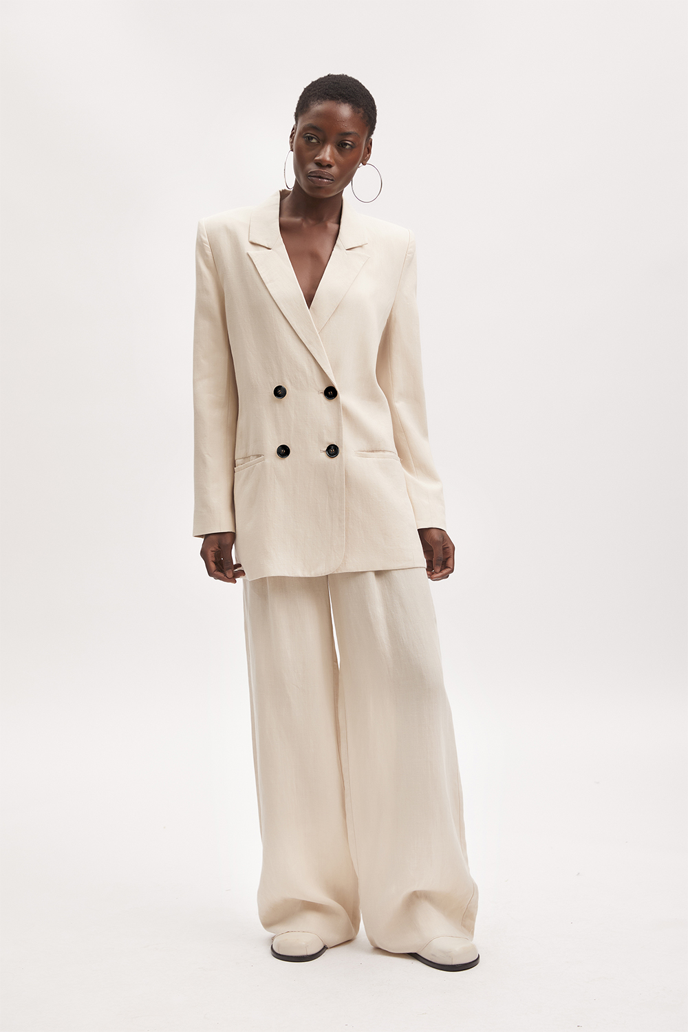 Paulagz Linen Wide Pants Noos