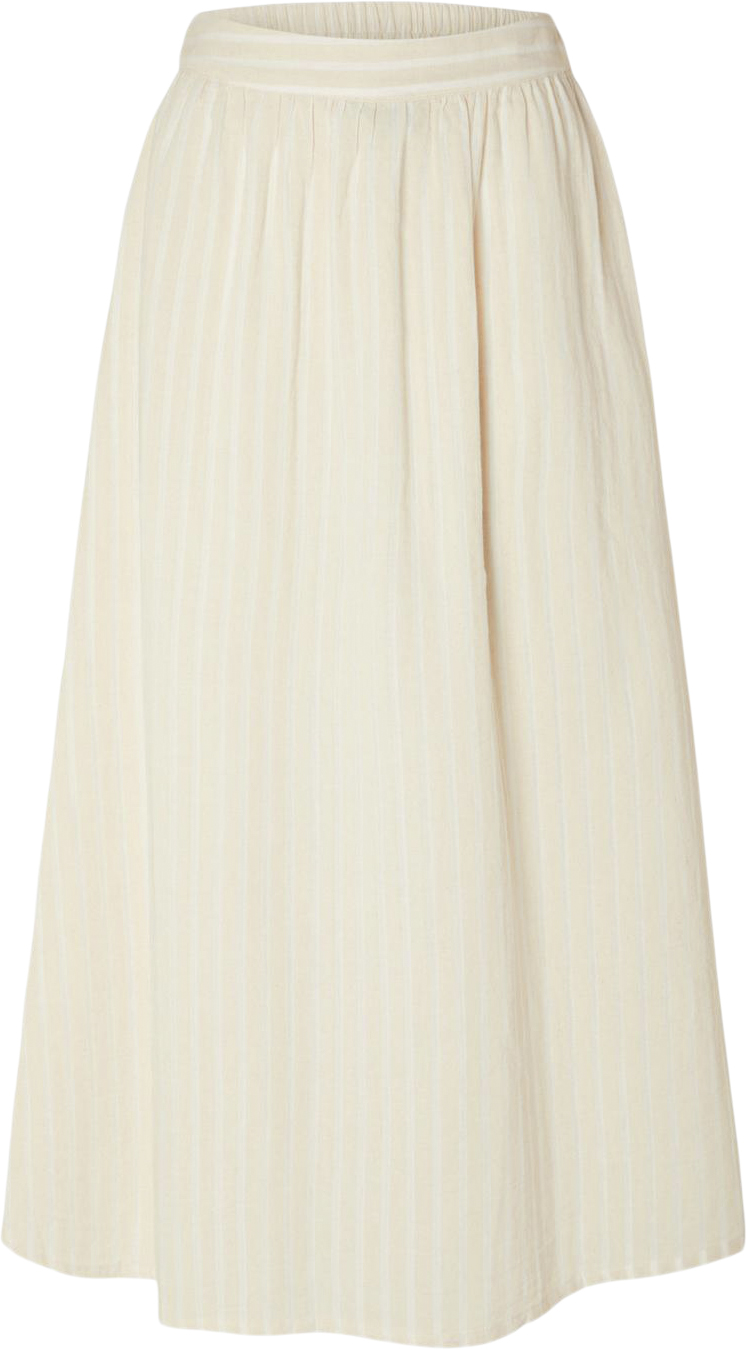 Slfmalinda HW Striped Long Skirt B