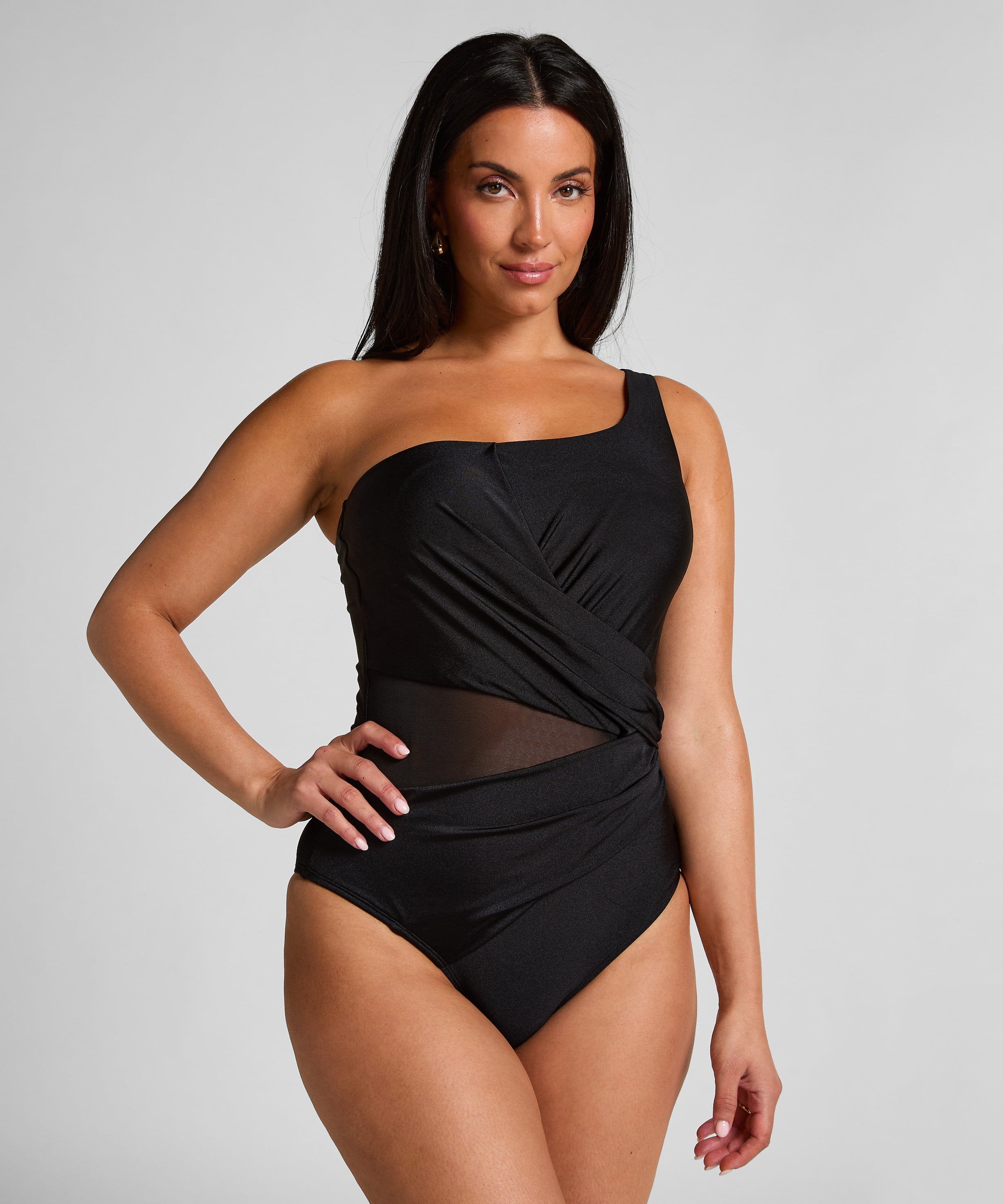 Shaping Shell Mesh Swimsuit