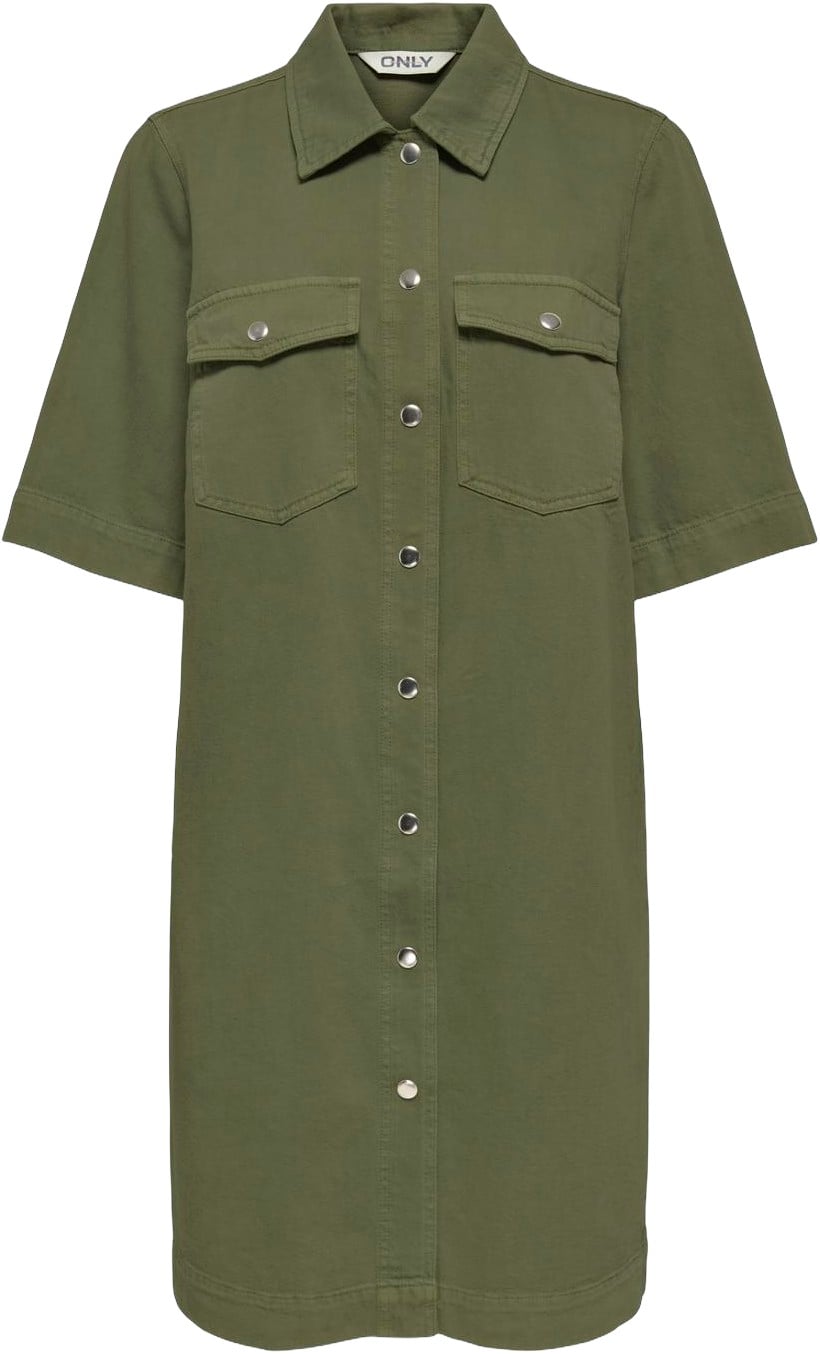 Onlbellesilla S/S Button Dress PNT