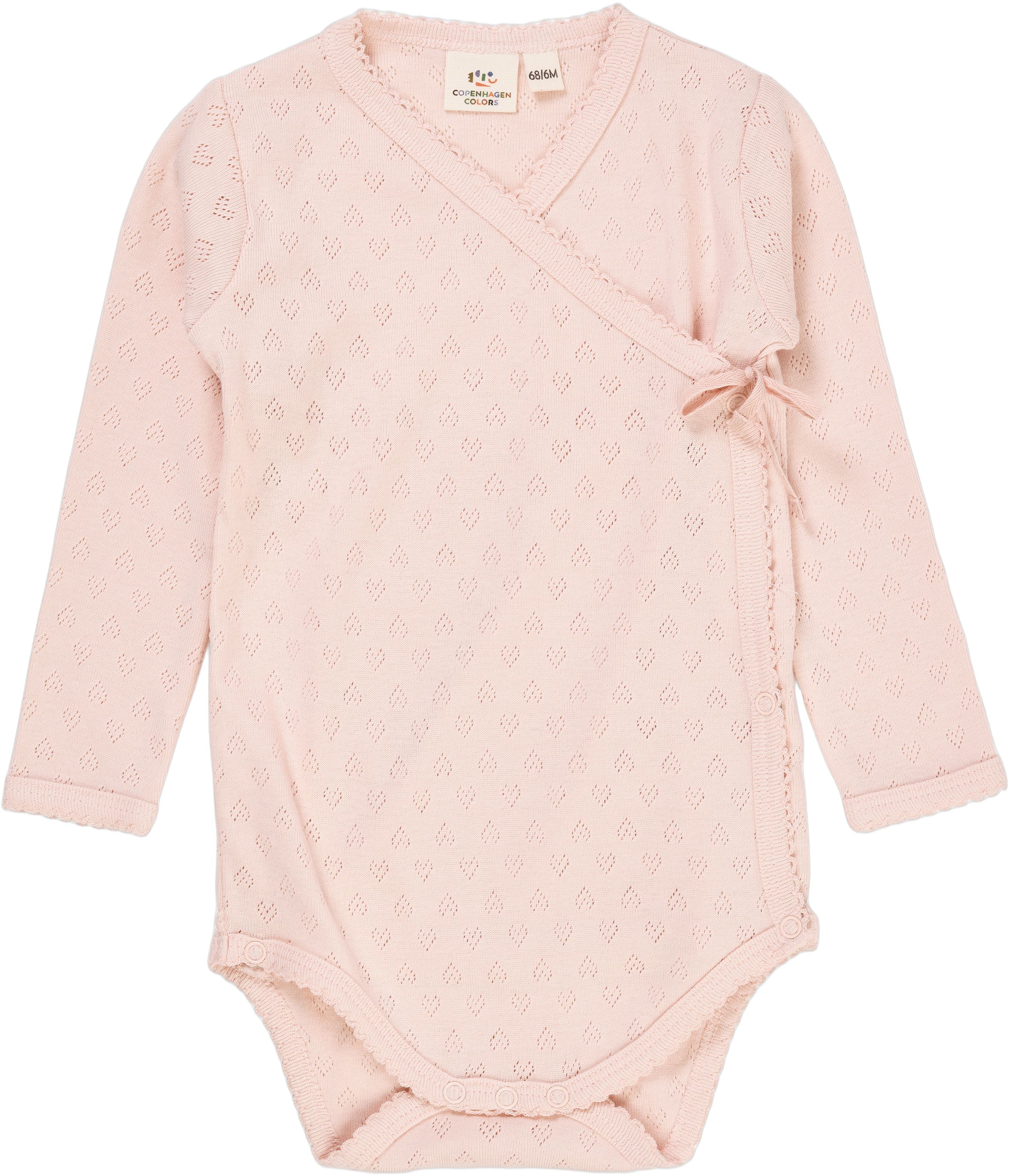 Pointelle Heart Crossover Body LS
