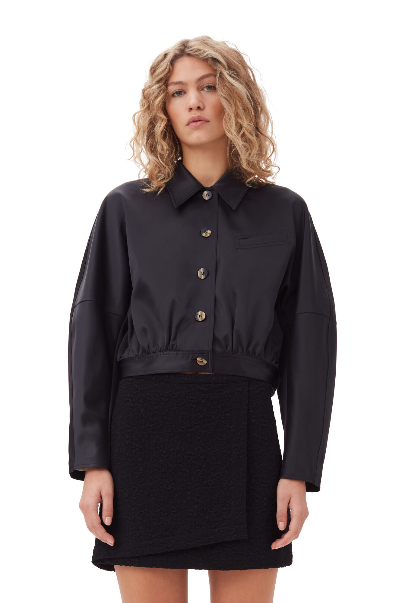 Double Satin Short Jacket
