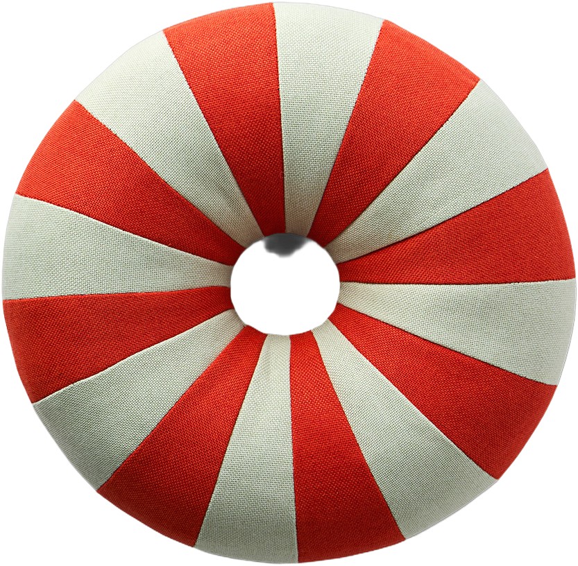 Float Pillow, Red/mint