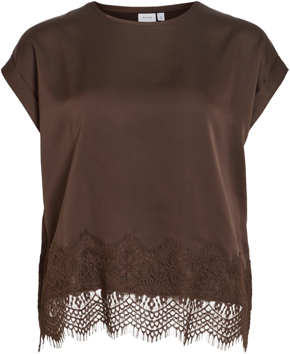 Viellette S/S Full Satin Lace TOP