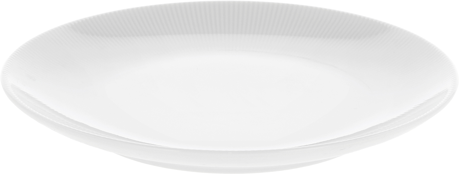 Tallerken Flad Eventail 21 cm Hvid