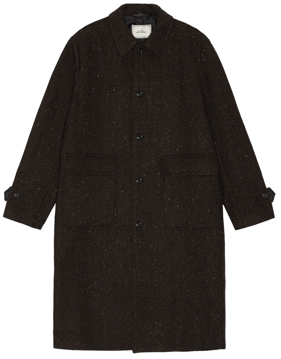 Herringbone Wool Coat