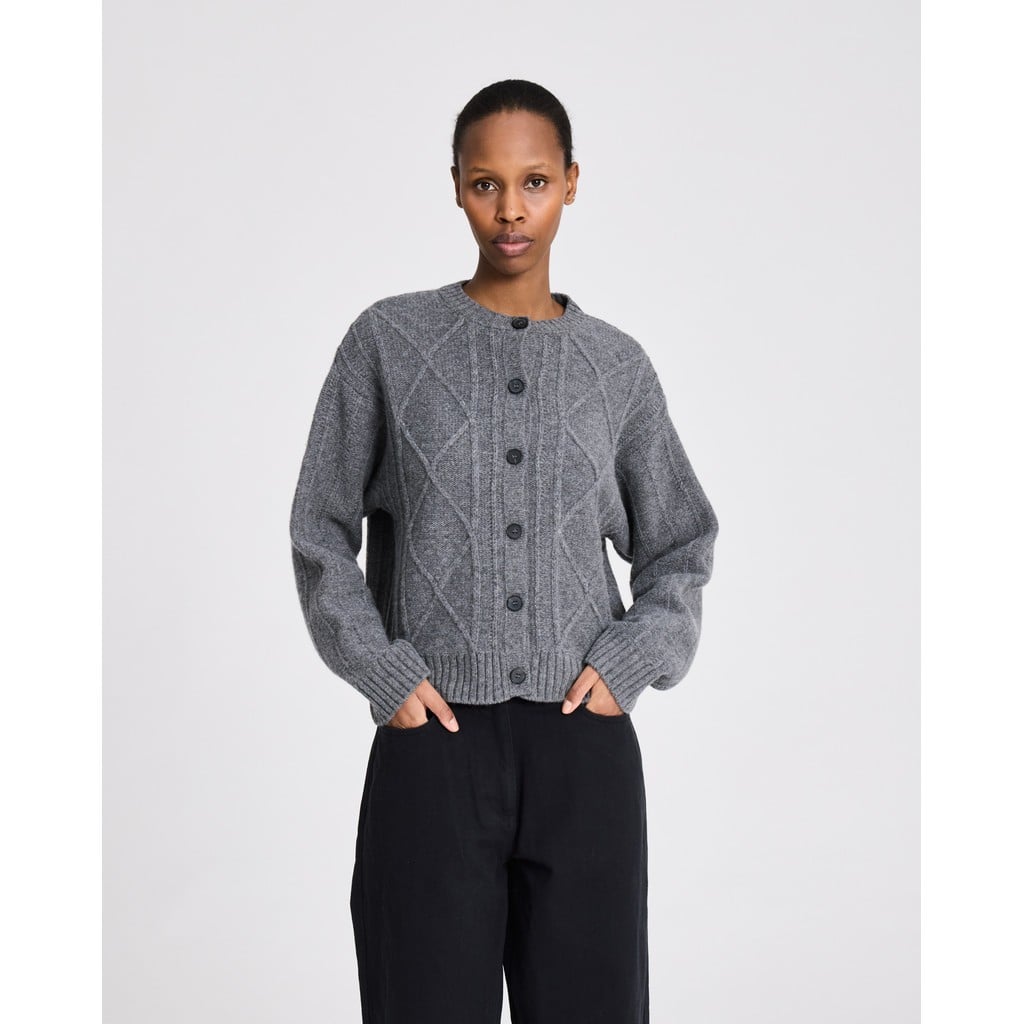 Cornelia L/S Cardigan Lambswool Knit