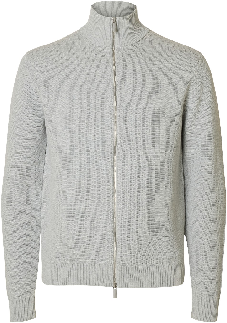 Slmdane LS Knit Structure Full ZIP