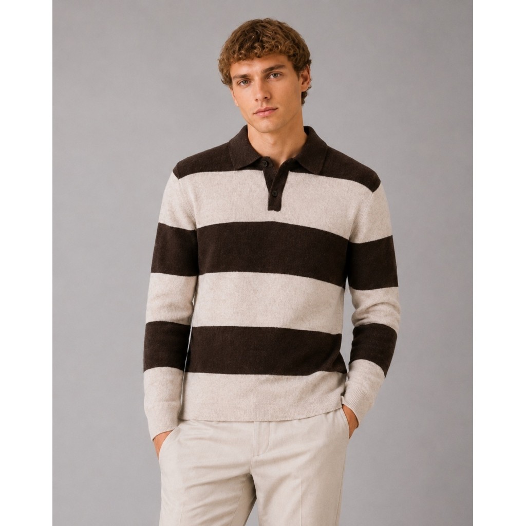 Marvin Cashmere Polo Knit