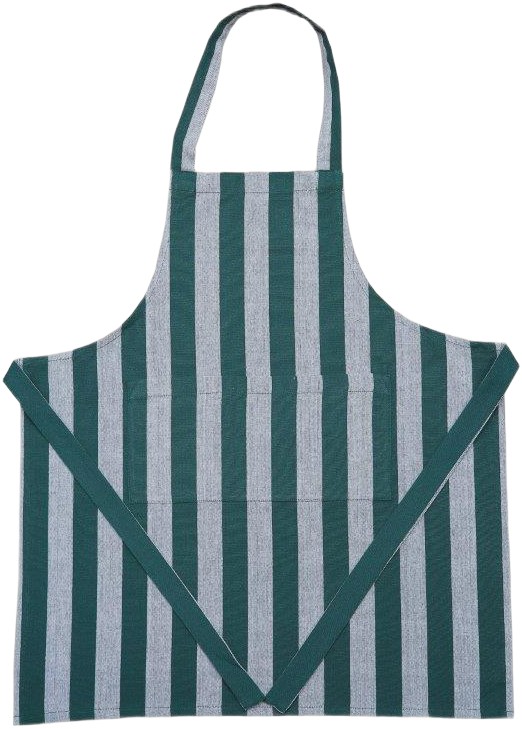 Children Apron 52x64 cm Birk Stripe Dark Green