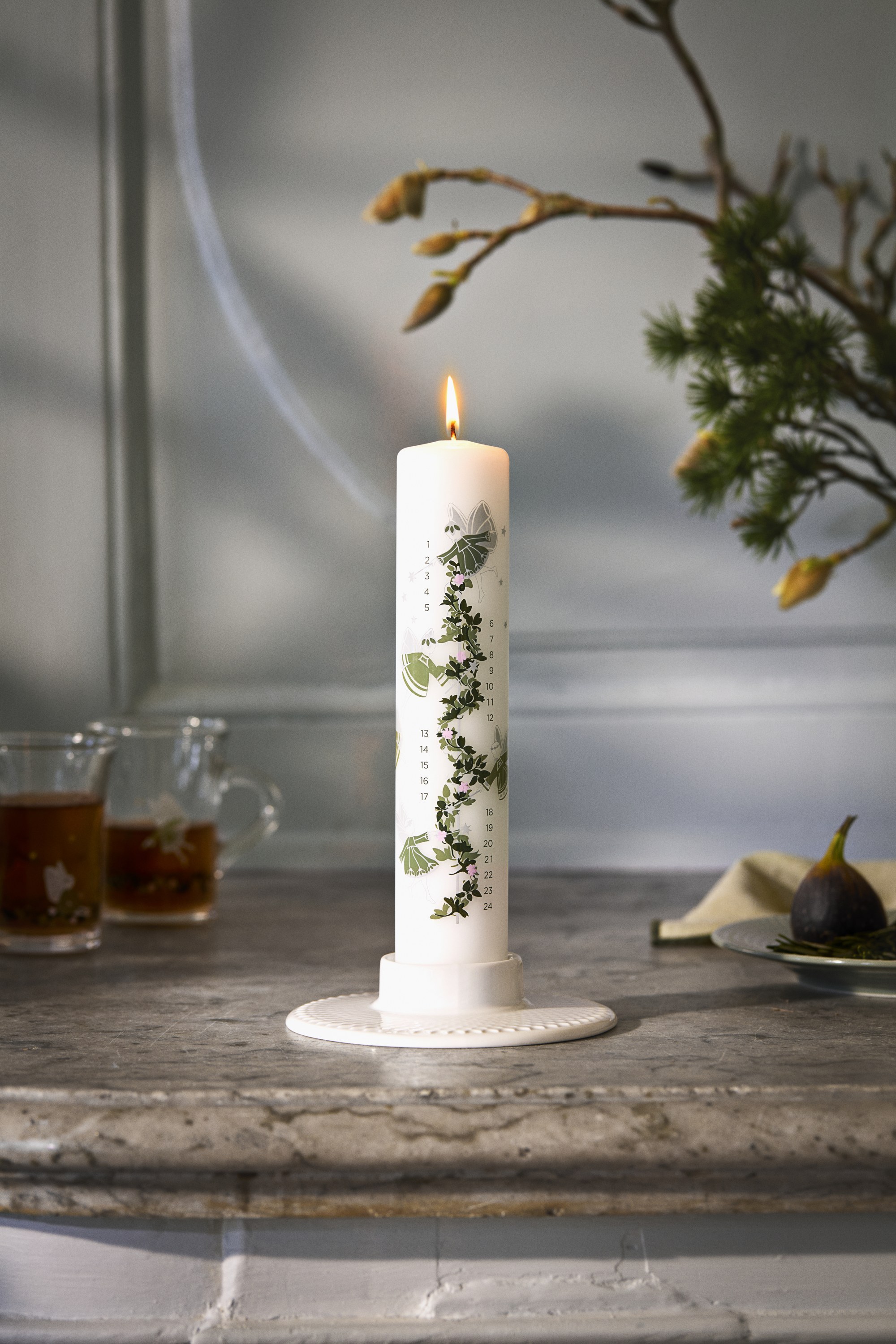 Holmegaard Christmas Kalenderlys 2026 Ø5 cm Multi