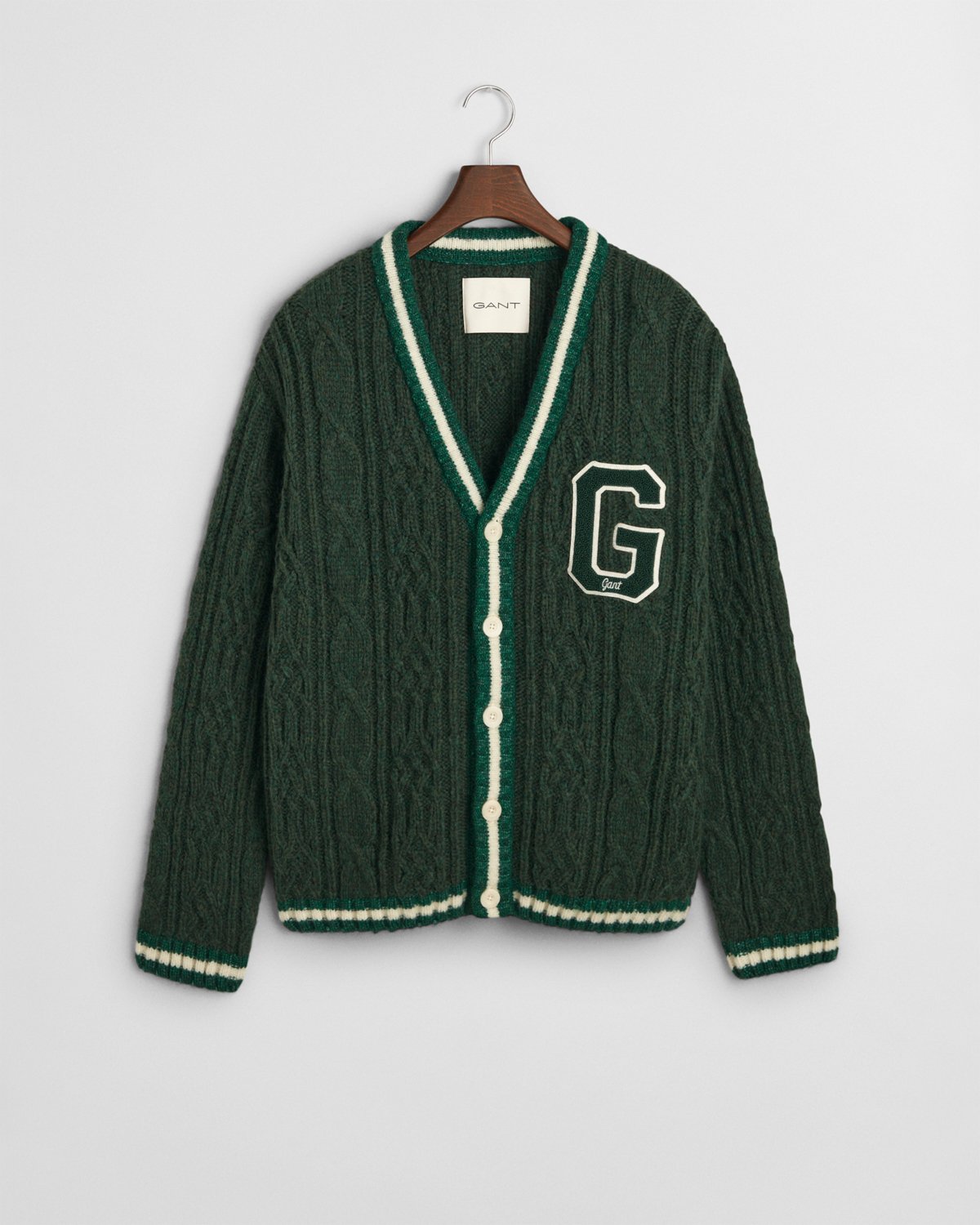 Seasonal Cable Vneck Cardigan