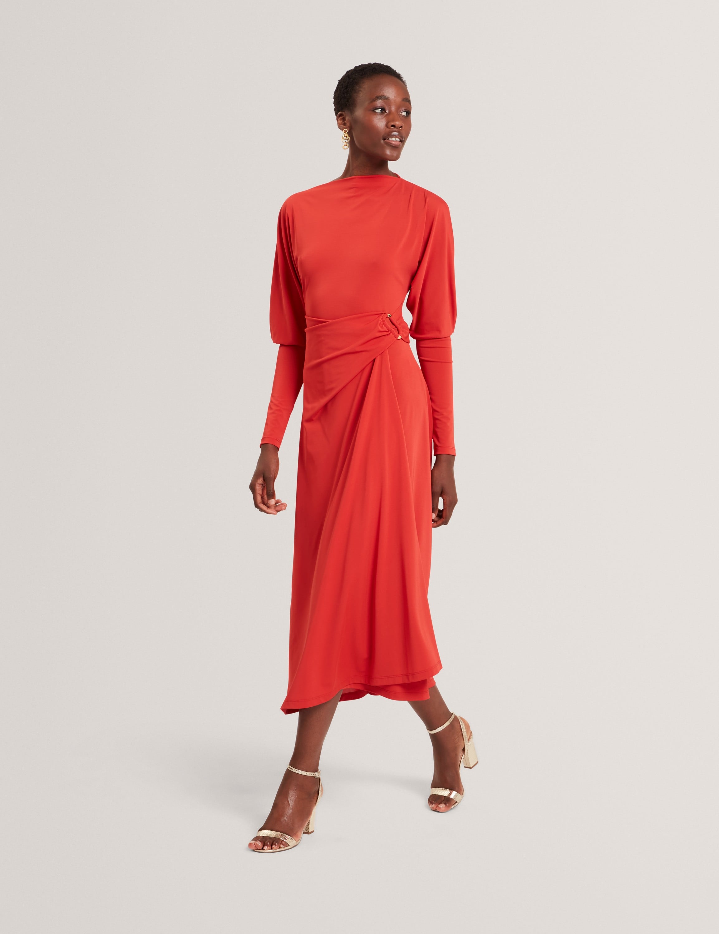 Ralhaa Wrap Jersey Midi Dress - Køb til DKK 1.343 - Spar 30%