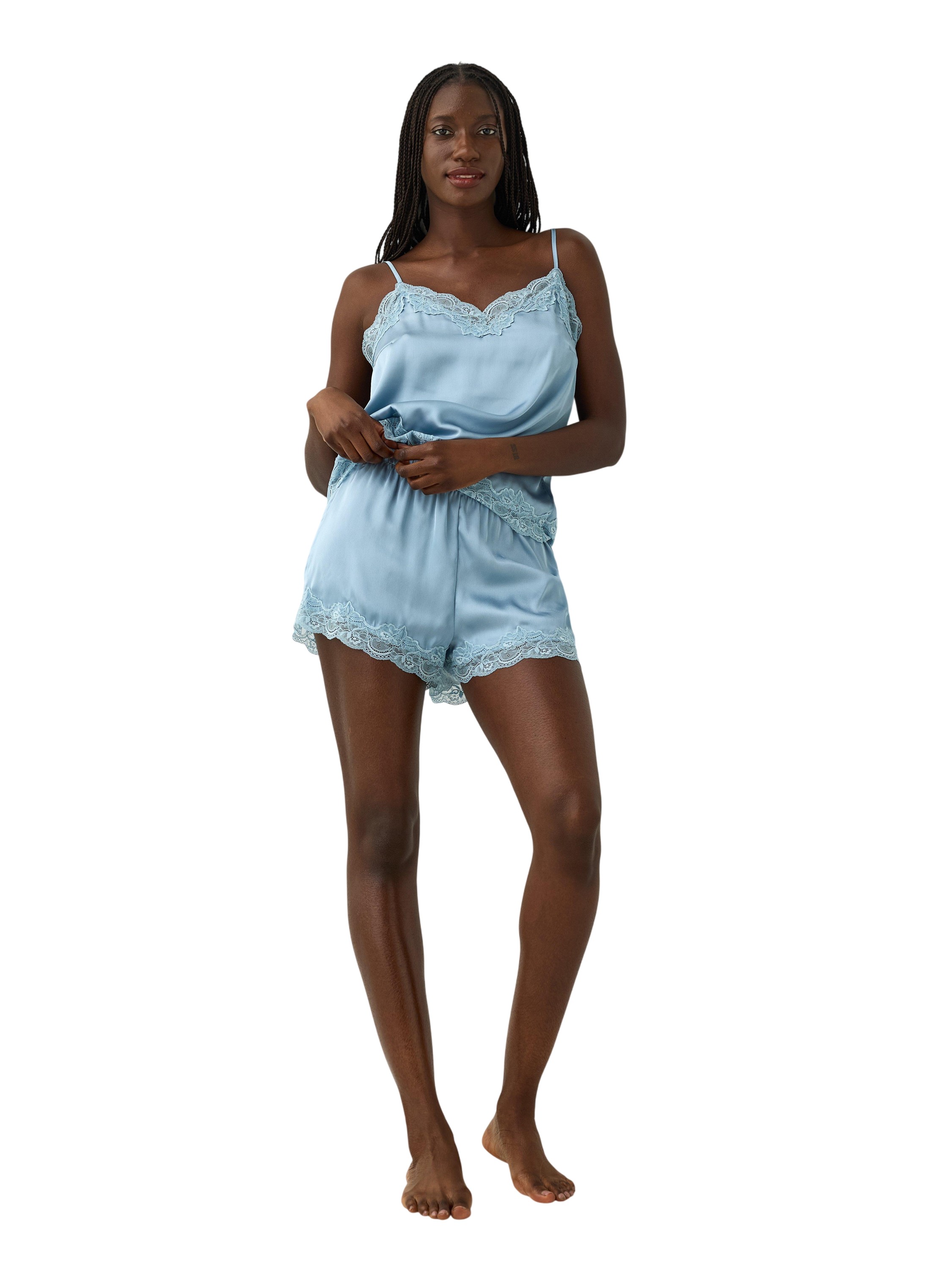Pyjamasshorts i Satin