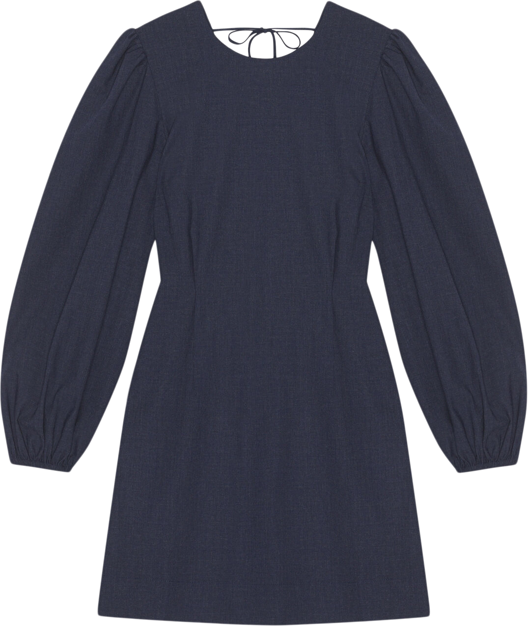 Drapey Melange Open Back Mini Dress