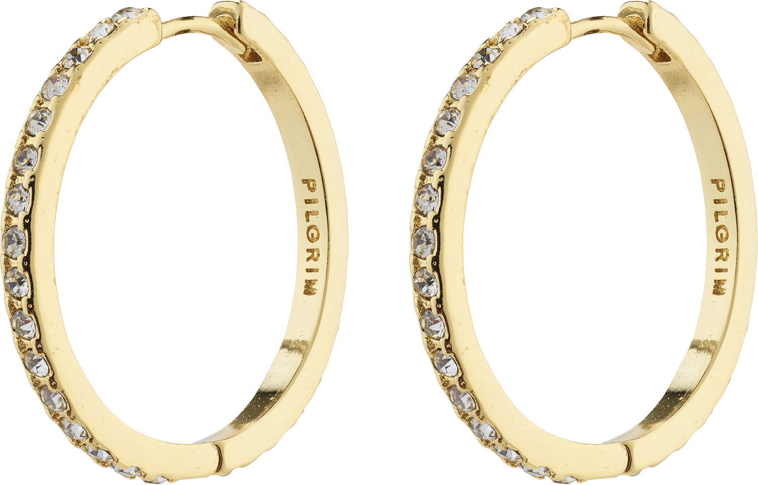 Ebna Maxi Crystal Hoops Goldplated - Køb til DKK 224 - Spar 25%