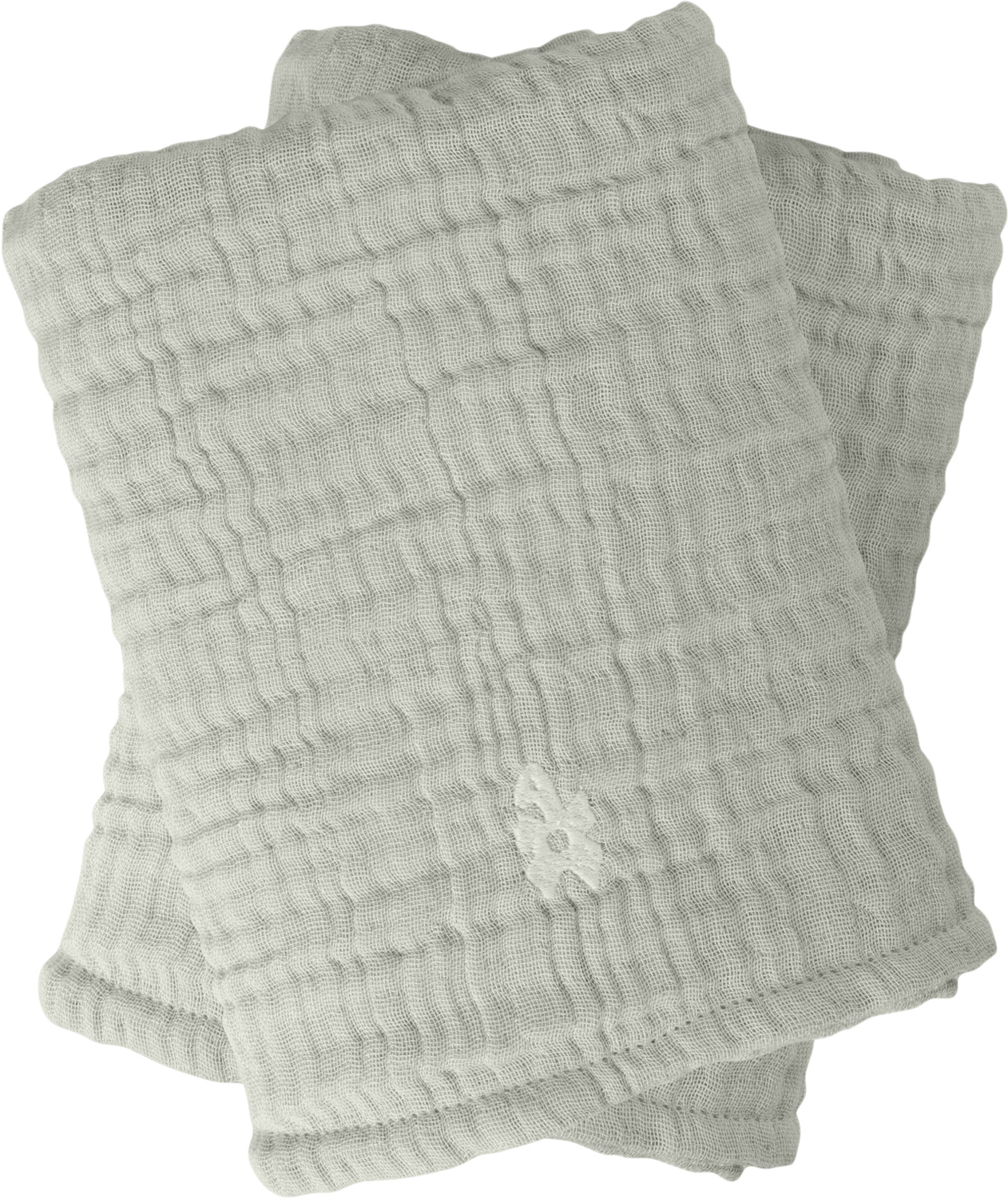 Pusleunderlag 6lag, 2 stk. , Muslin, Green