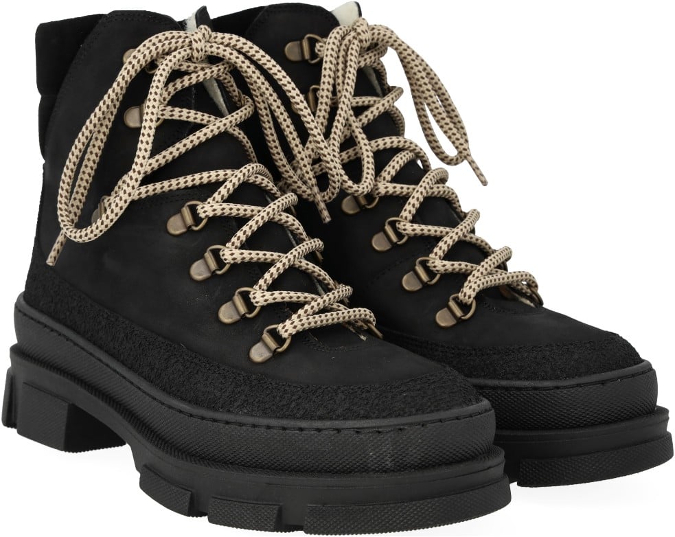 Snørestøvle med Uldfoer