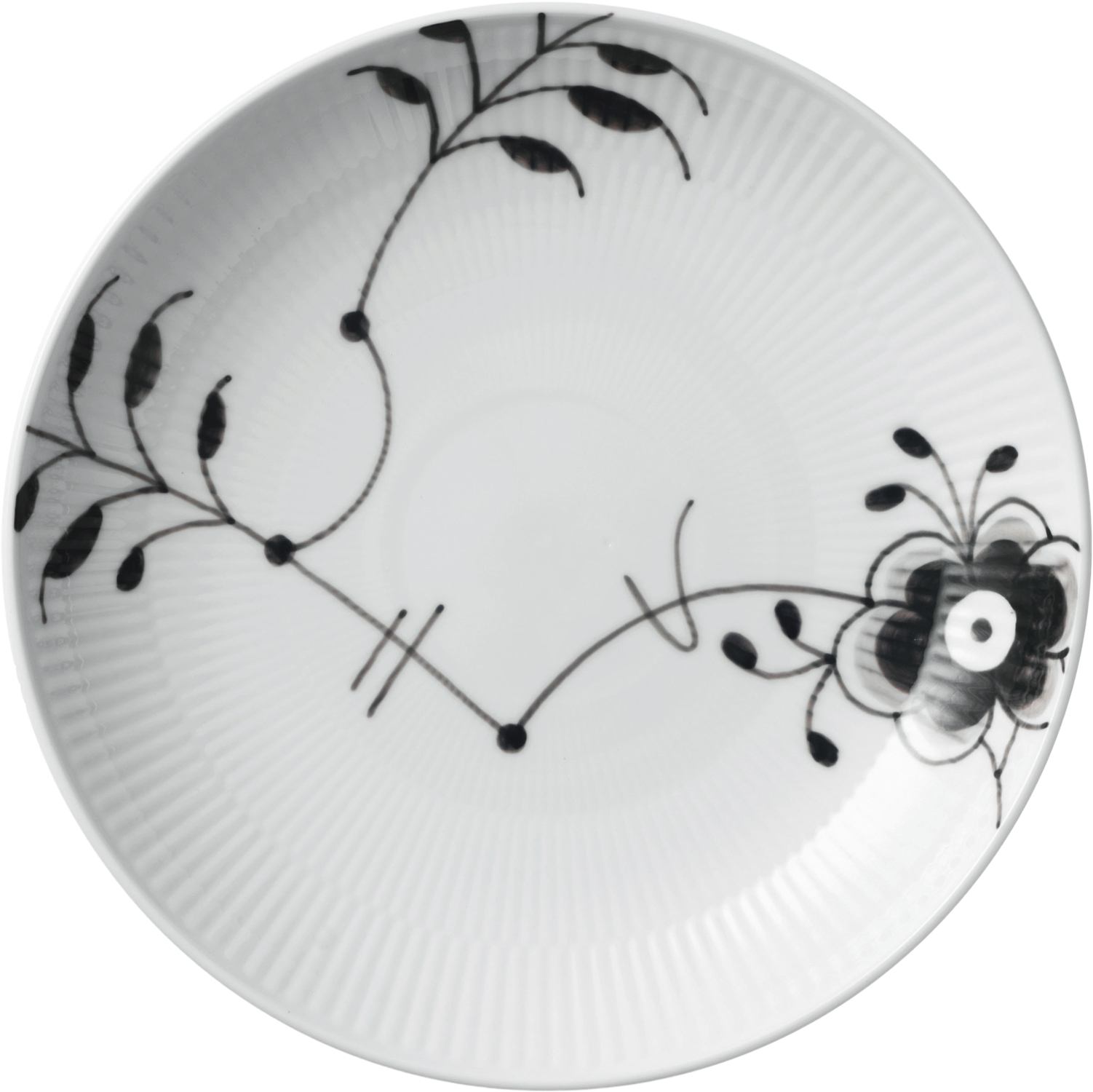 Sort Mega Riflet Moderne Tallerken 20 CM