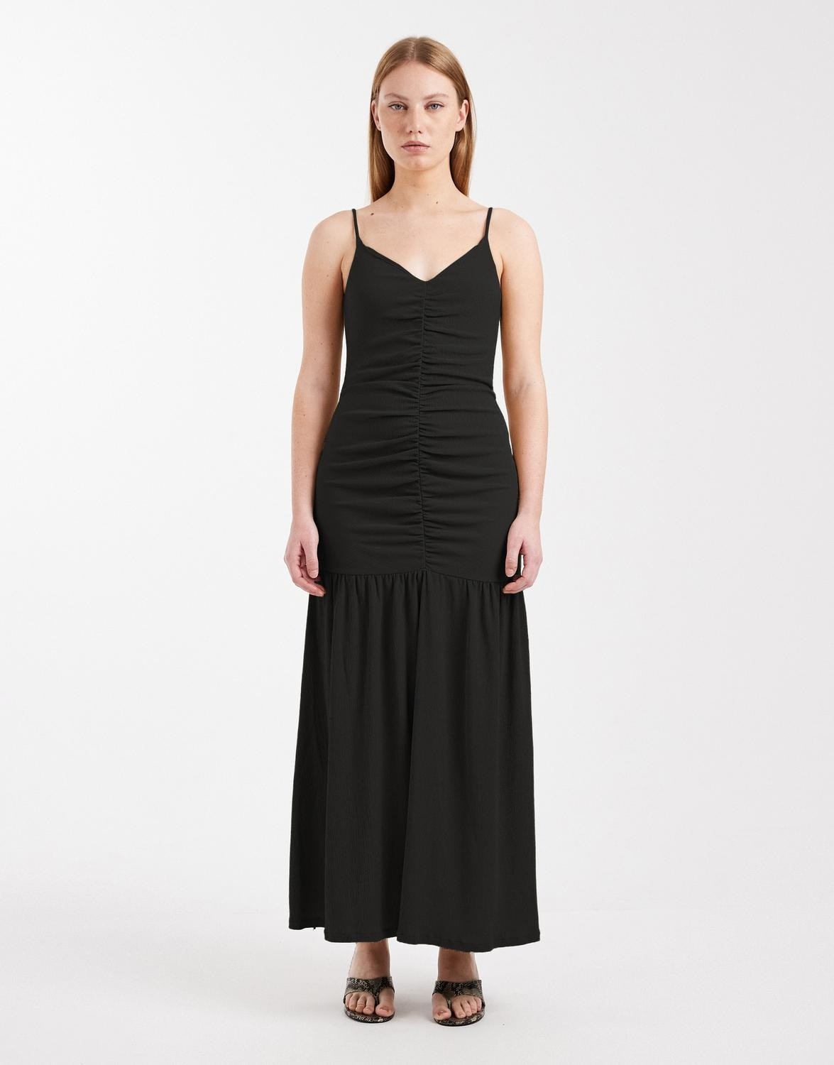 Tschristina Ruched Maxi Cami Dress