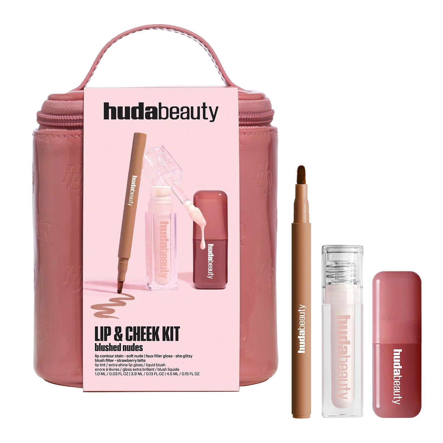 Lip & Cheek Blushed Nudes Kit Makeupsæt