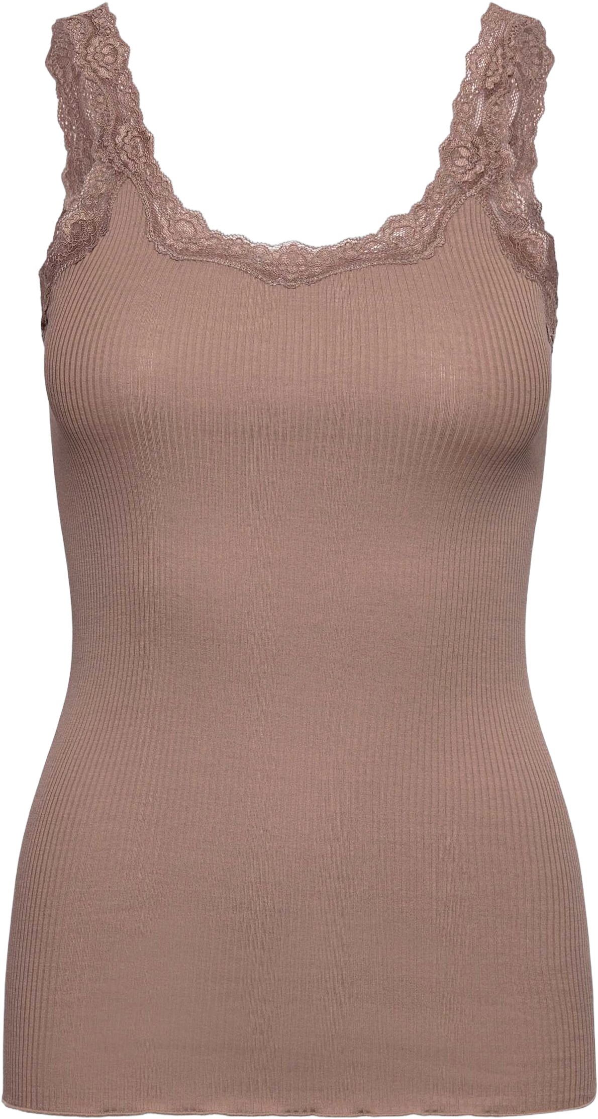 Rwbabette Silk SL Deep Back Lace Top