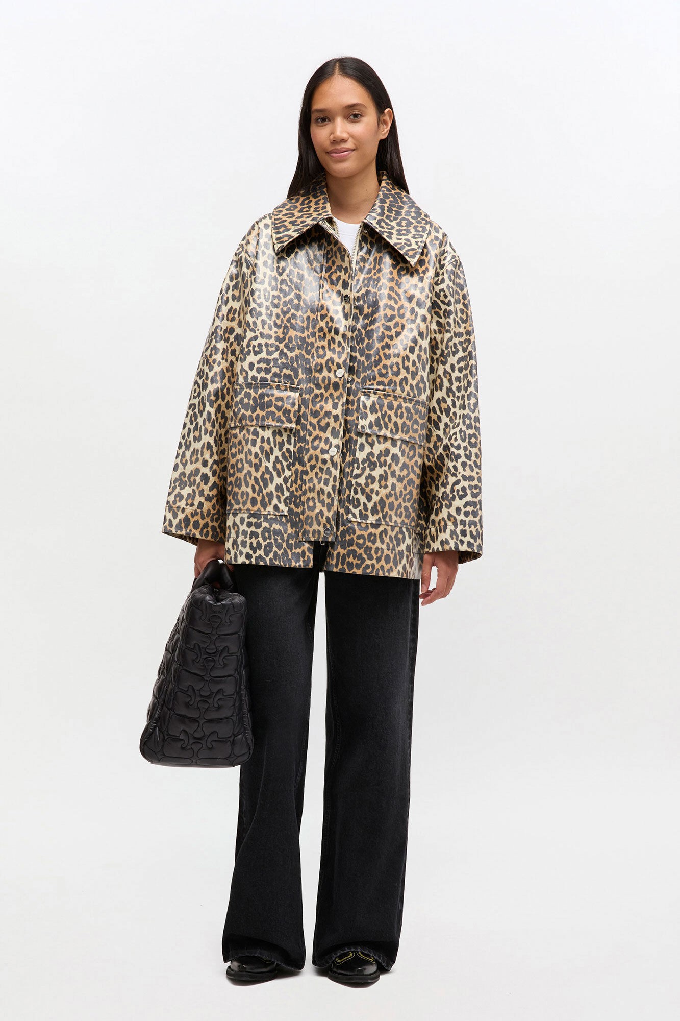 Laminated Cotton Canvas Jacket