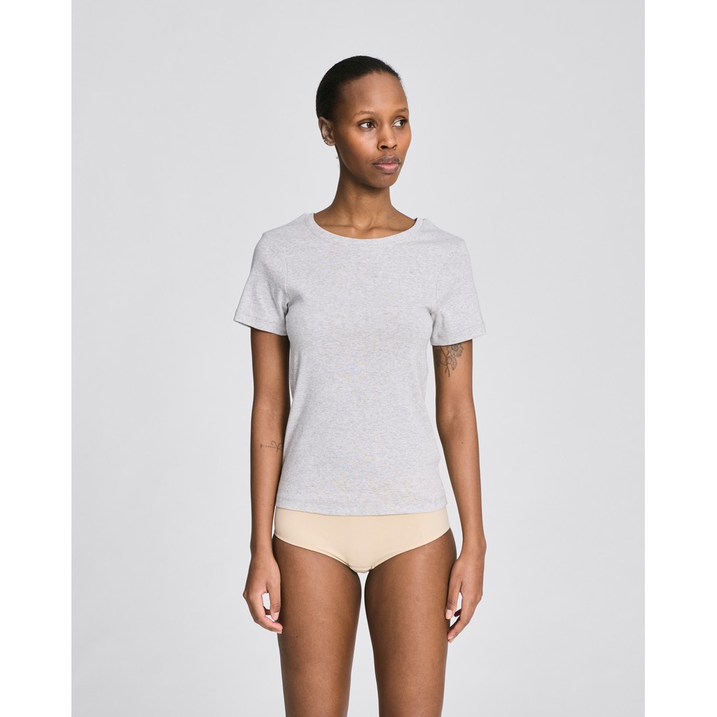 Trille Cotton Top 1×1 Rib Tee Gots