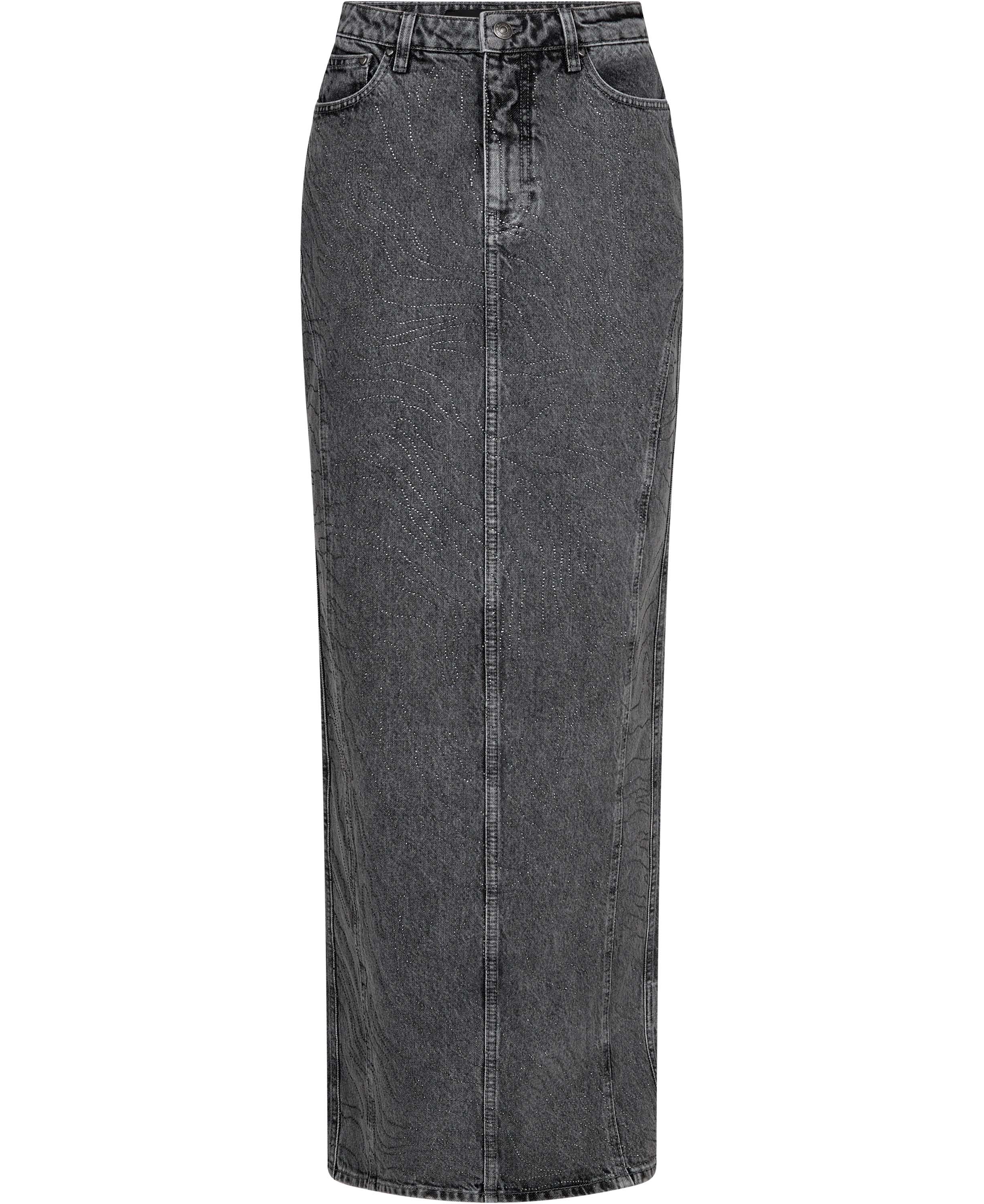 Rhinestone Denim Skirt