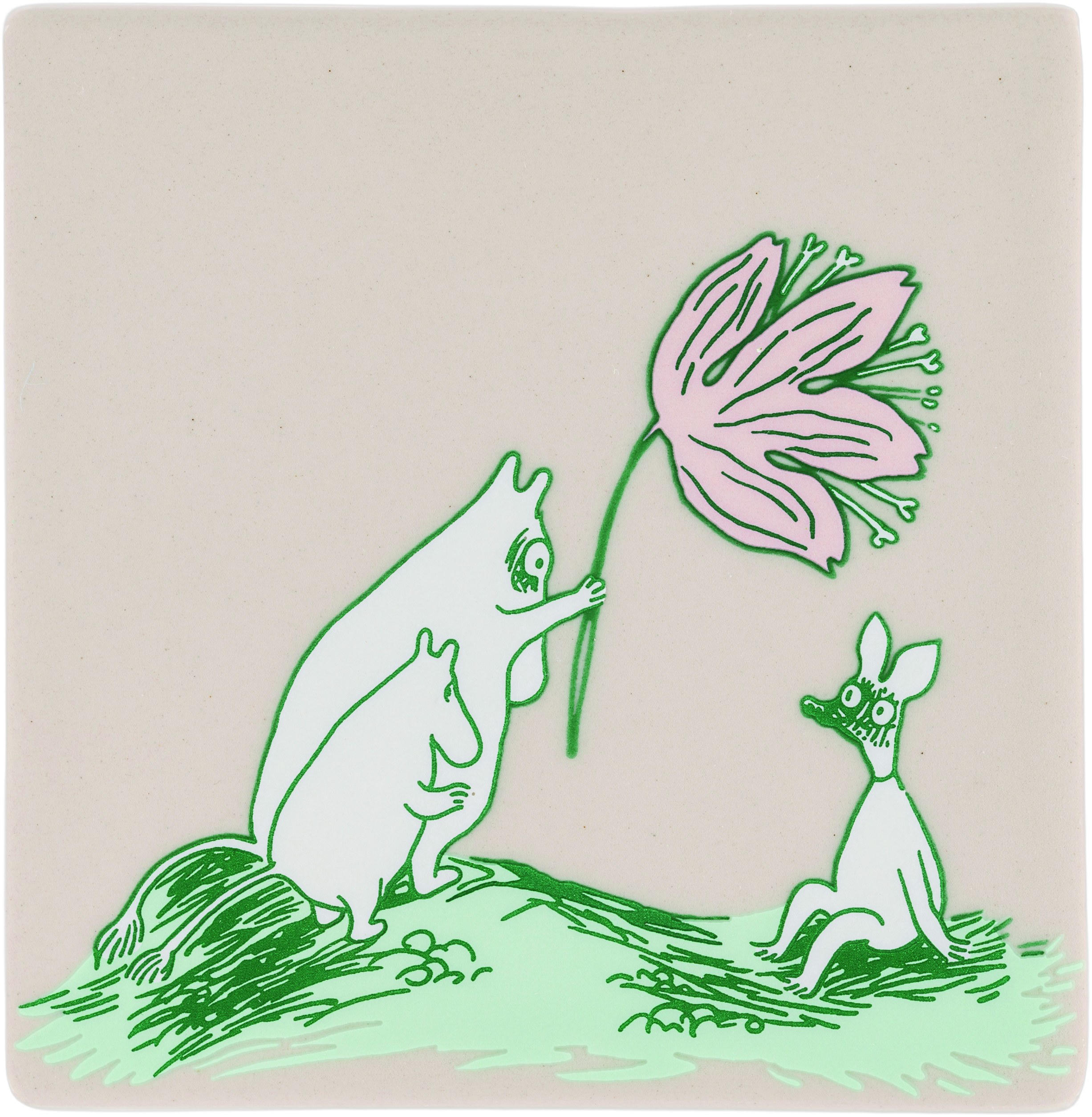 Moomin Arabia Bordskånere sæt 2stk Vildblomst Genanvendt Interiør