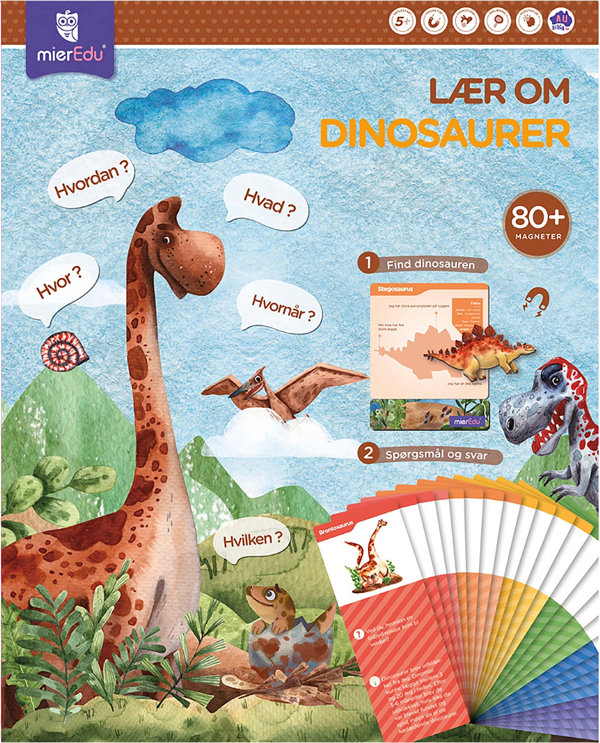 Mieredu Magnetisk LegesÃ¦t – LÃ¦r om Dinosaurer