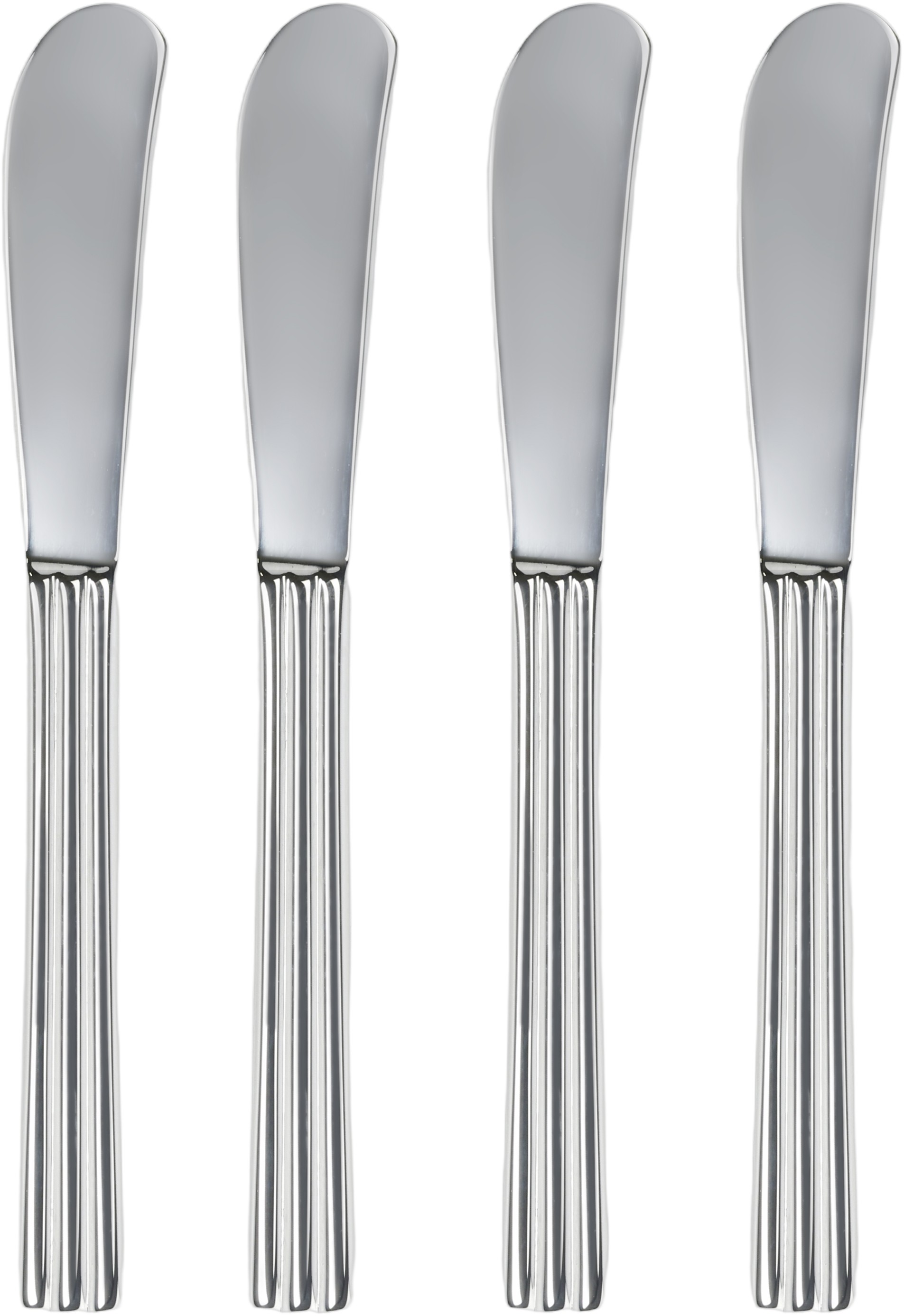 Smørkniv Thebe 16 cm 4 stk. Blankt Stål
