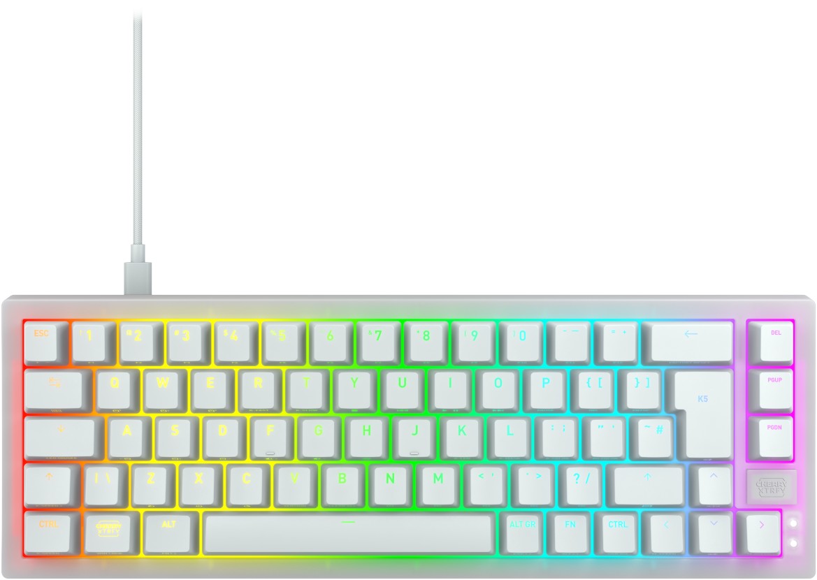 Xtrfy K5v2 Compact Transparent White Tastatur