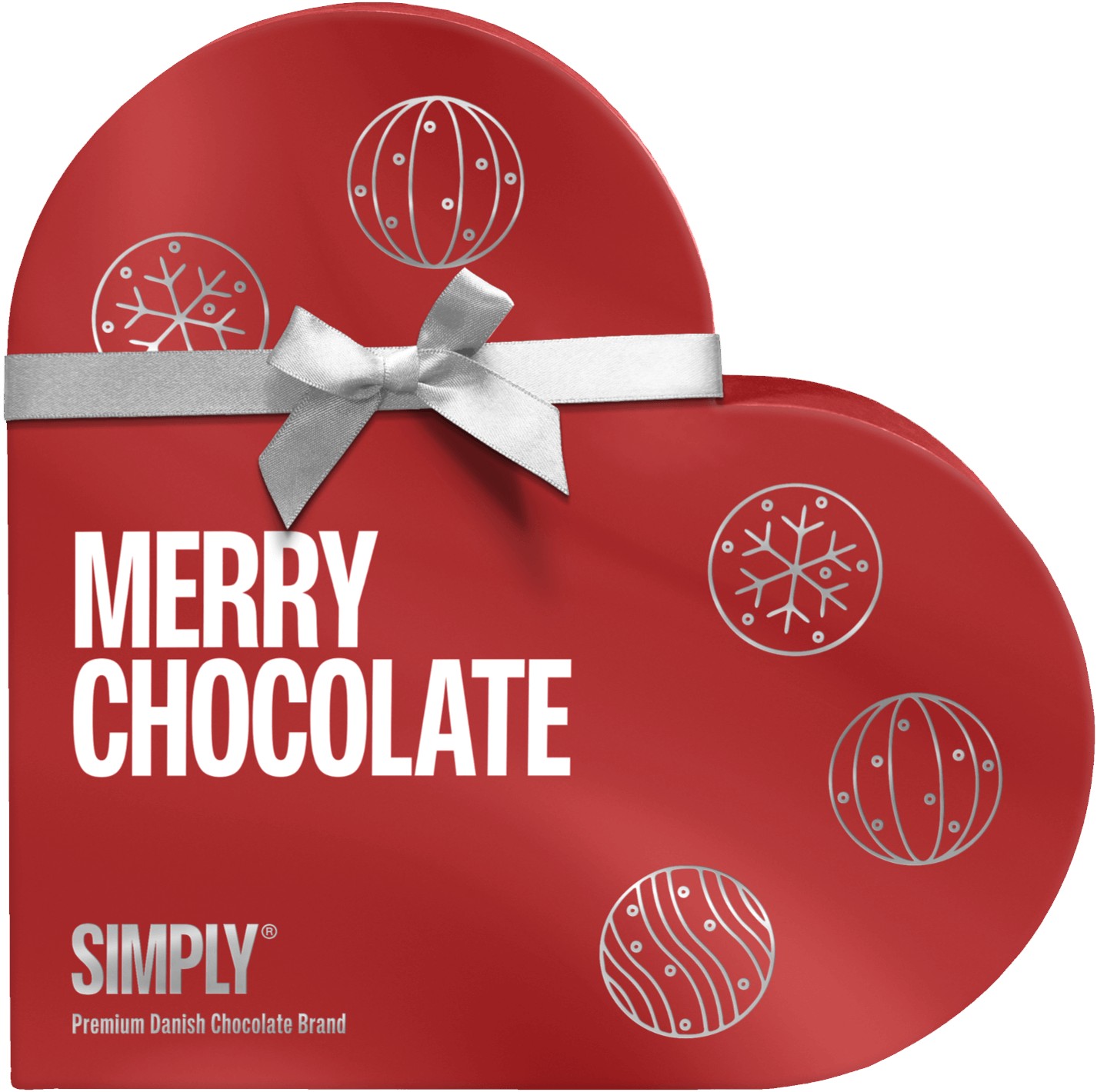 Simply® Merry Chocolate Heart Chokoladeæske (200g)