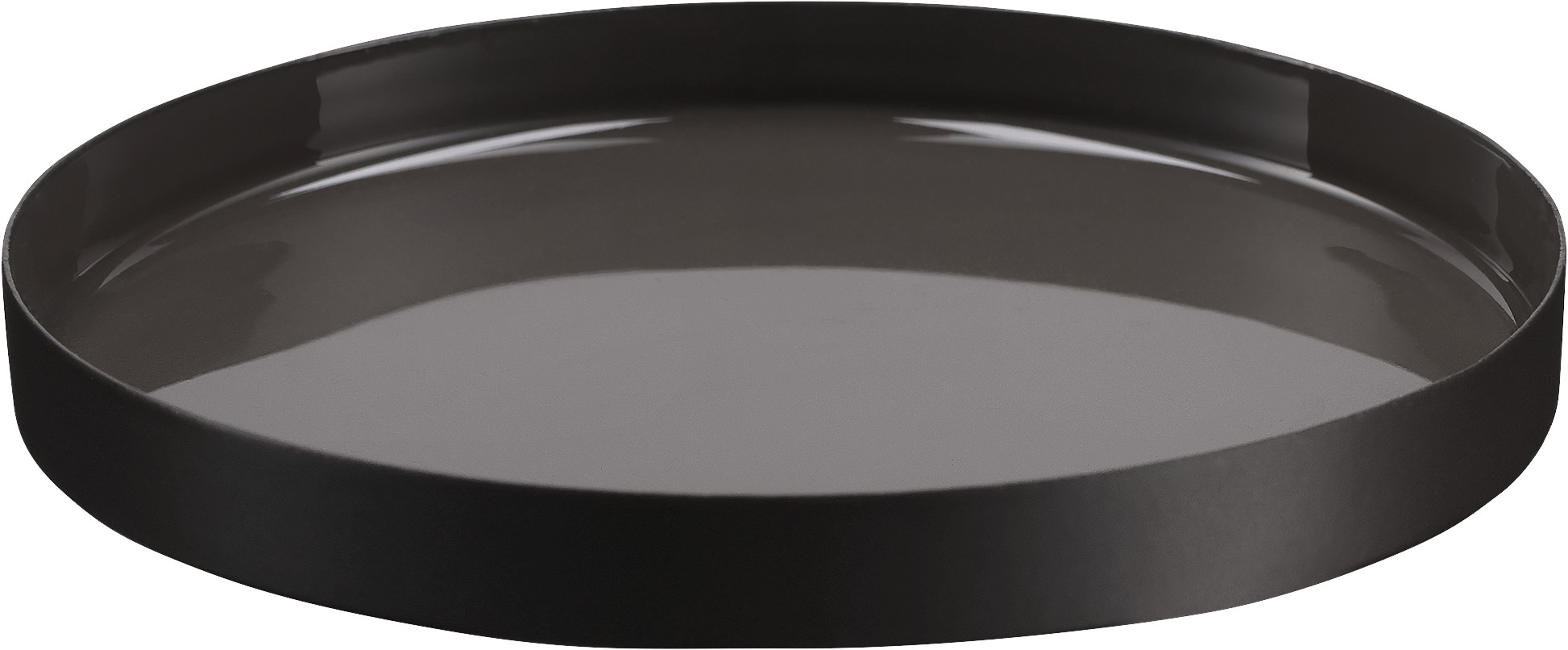 MM Grenada Deco Tray, Round, Charcoal