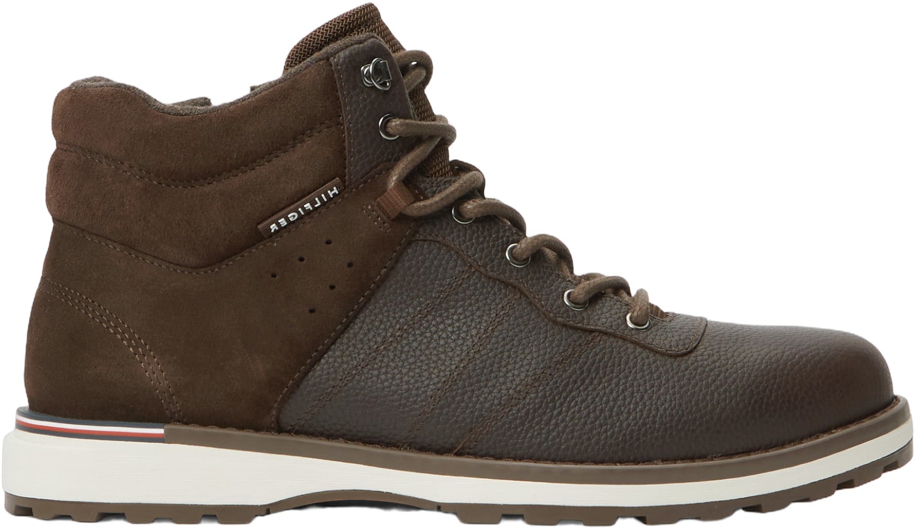 Leather Outdoor Cleat Mixed Texture Boots